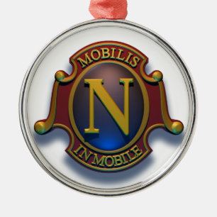 Nautilus N Shield by David McCamant Metal Tree Decoration