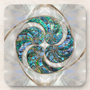 Nautilus Shell - Abalone and Pearl Coaster
