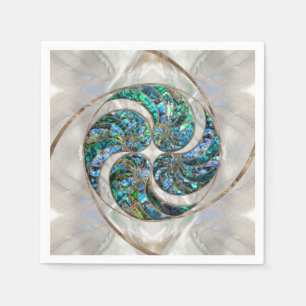 Nautilus Shell - Abalone and Pearl Napkin