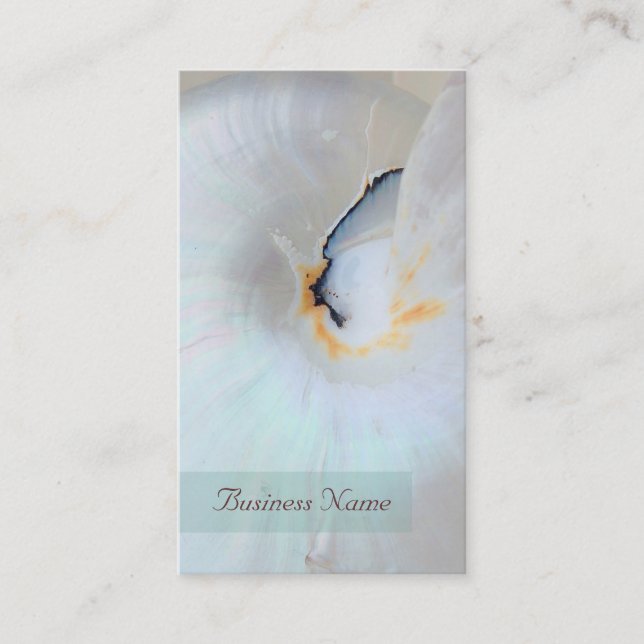 Nautilus Shell Business Card (Front)