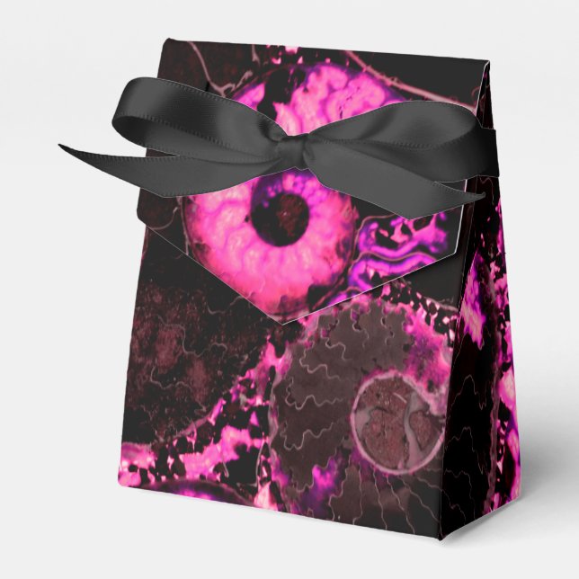 Nautilus shell - pink design favour box (Front Side)