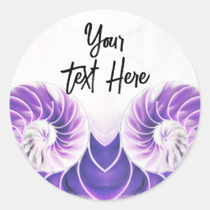 nautilus shell seashell Fibonacci sticker