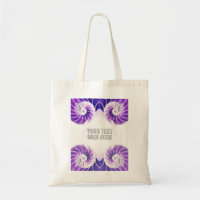 nautilus shell seashell purple custom text
