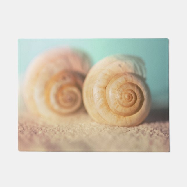 Nautilus Shells On Beach Doormat (Front)
