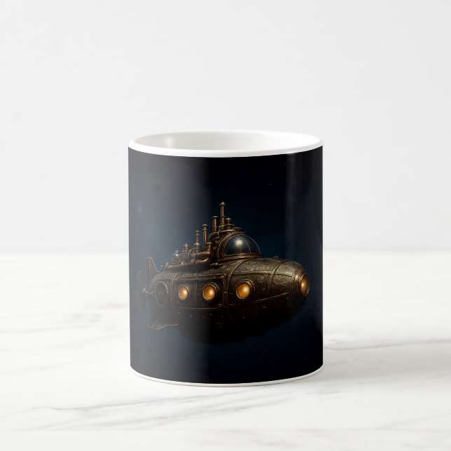 Nautilus-style submarine coffee mug (Center)