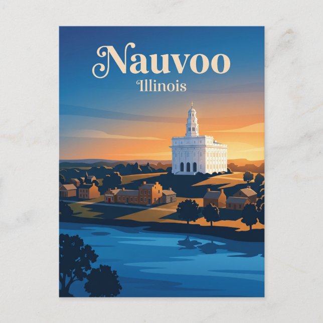 Nauvoo Illinois Postcard (Front)