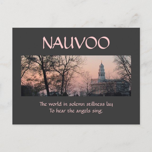 Nauvoo in Solemn Stillness Postcard (Front)