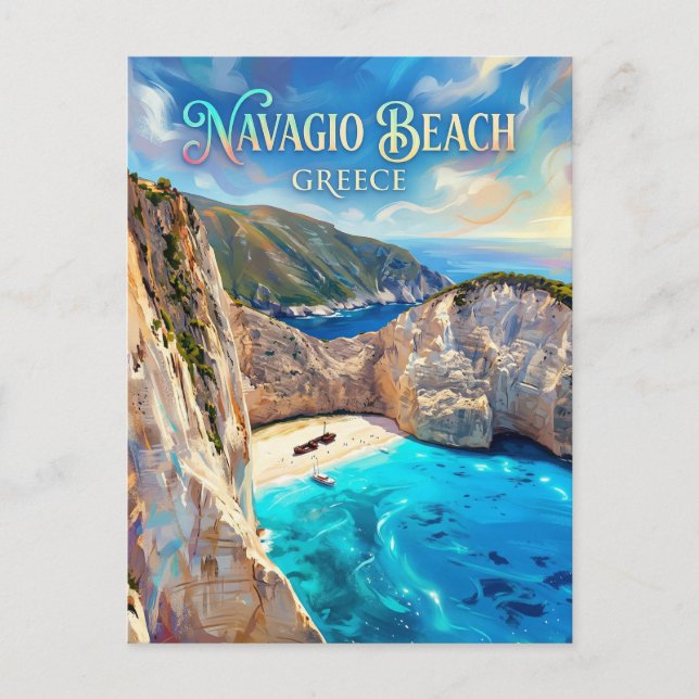 Navagio Beach (Shipwreck) Greece Postcard (Front)