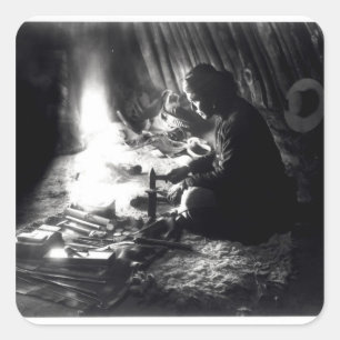 Navaho silversmith, c.1915 square sticker