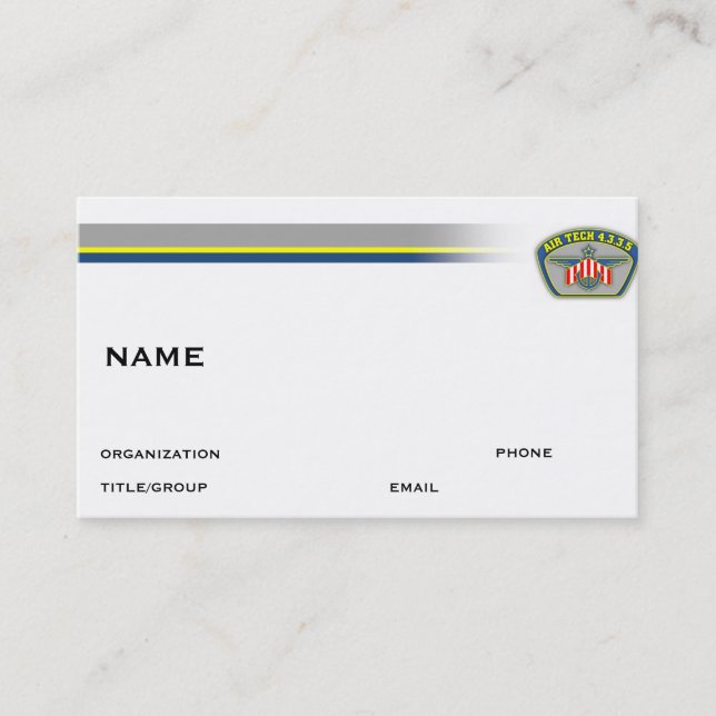 NAVAIR SHIELD CARD (Front)