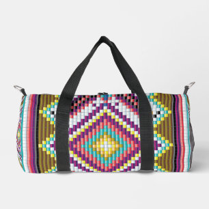 Navajo Bead Pattern Duffle Bag
