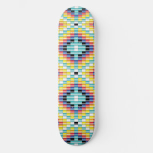Navajo Bead Pattern Skateboard