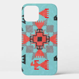 Navajo Birds, Ethnic Tribal Vintage. iPhone 12 Case