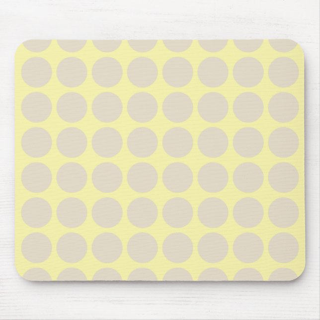Navajo Cream Neutral Dots Mouse Pad (Front)