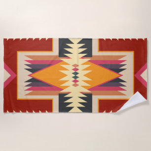 Navajo Design-8 Beach Towel
