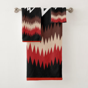 Navajo Design 9 Bath Towel Set