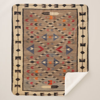 NAVAJO HORSE SADDLE BLANKET PRINT FROM 1900