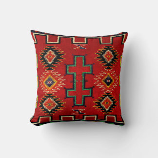 NAVAJO INDIAN 1890 HORSE SADDLE BLANKET CUSHION