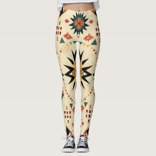 Navajo Inspired Aztec Leggings