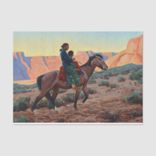 Navajo Mother by Maynard Dixon Tissue Paper