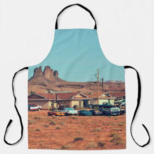 Navajo Native American life on a reservation in Ar Apron