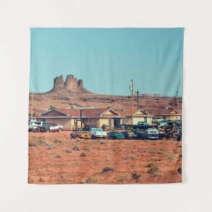 Navajo Native American life on a reservation in Ar Tapestry