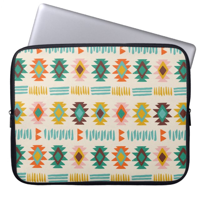 Navajo Native American Pattern Laptop Sleeve (Front)