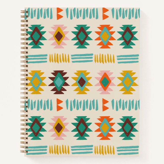 Navajo Native American Pattern Notebook (Front)
