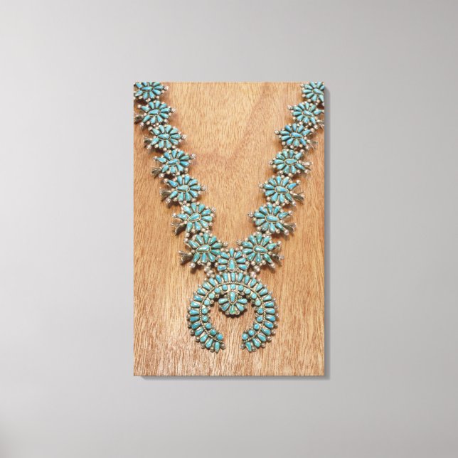 Navajo necklace canvas print (Front)