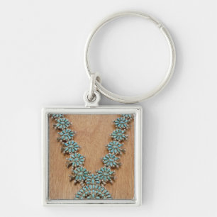 Navajo necklace key ring