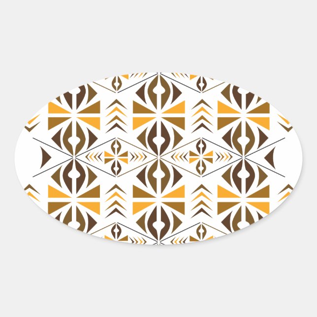 Navajo Oval Sticker (Front)