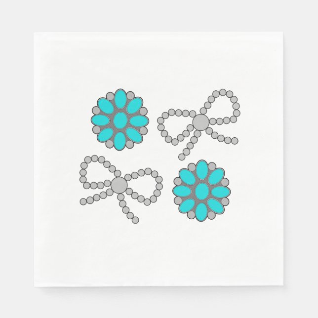 Navajo Pearl Bow Napkins (Front)