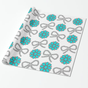 Navajo Pearl Turquoise Jewellery Wrapping Paper 