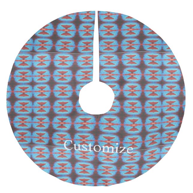 Navajo red rocks Thunder_Cove Brushed Polyester Tree Skirt (Front)