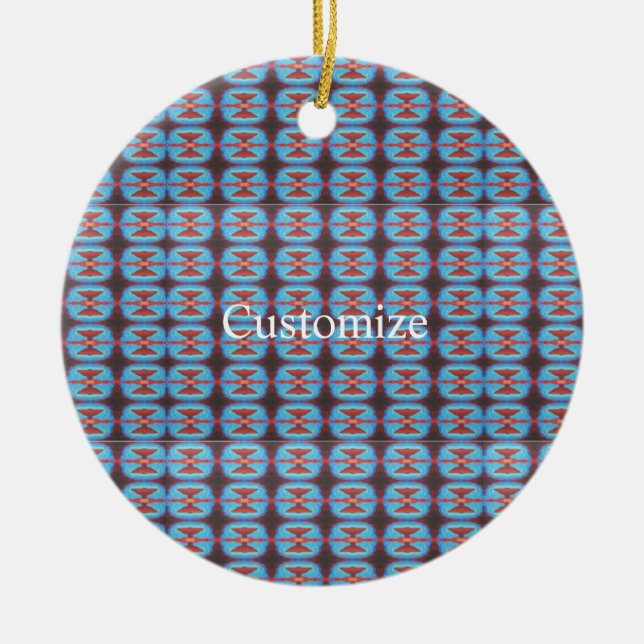 Navajo red rocks Thunder_Cove Ceramic Tree Decoration (Front)