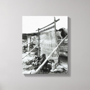 Navajo weavers, c.1914 canvas print