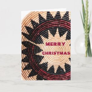 Navajo Wedding Basket Greeting Holiday Card