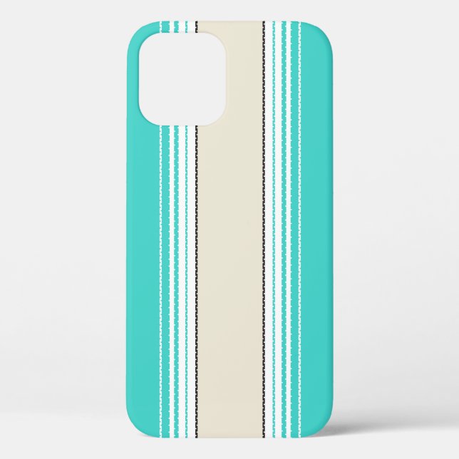 Navajo White, Turquoise Orange Mexican Blanket Ser Case-Mate iPhone Case (Back)