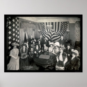 Naval Academy Sponsors Photo 1908 Poster