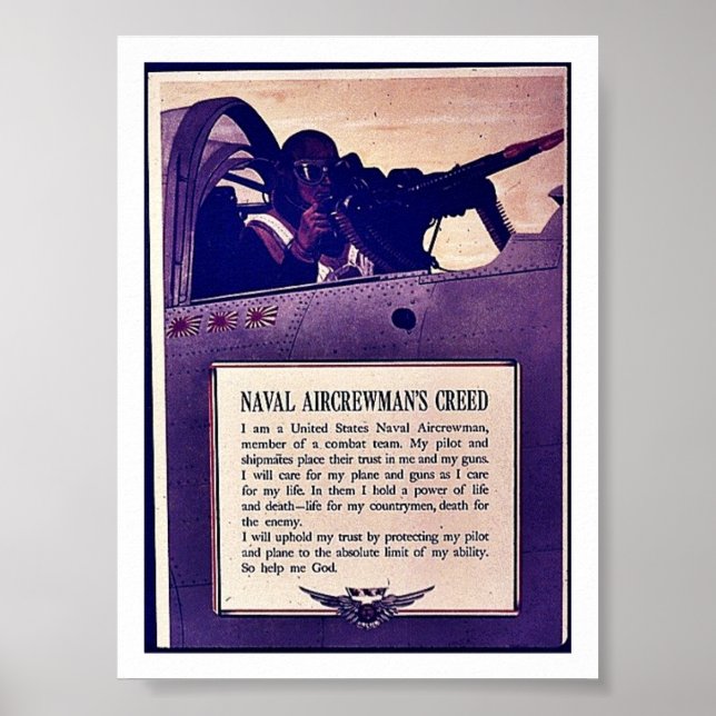 Naval Aircrewman'a Creed Poster (Front)