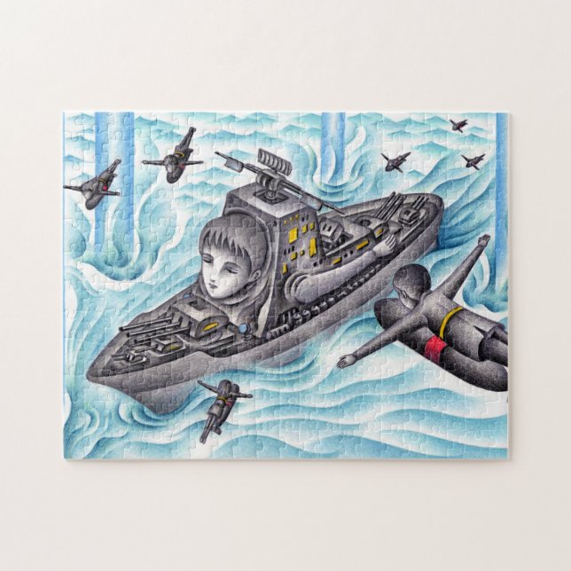 Naval battle game. jigsaw puzzle (Horizontal)