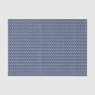 Naval Blue Elegant Ditsy Floral Tissue Paper