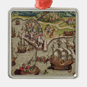 Naval Combat Metal Tree Decoration