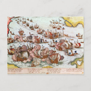 Naval Combat Postcard