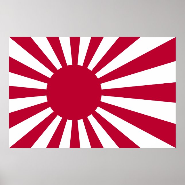 Naval Ensign Of Japan, Japan Poster (Front)