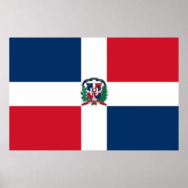 Naval Ensign Of The Dominican Republic, Dominica Poster (Front)