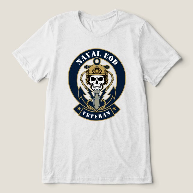 Naval EOD Tri-Blend Shirt (Design Front)