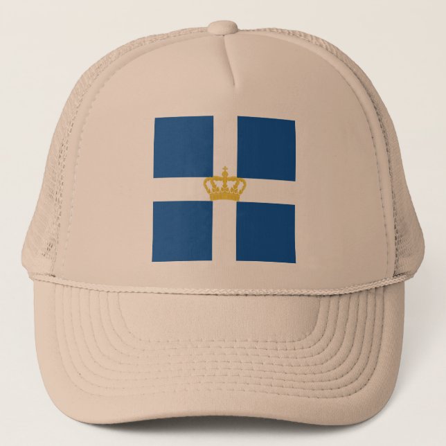 Naval Jack Kingdom Greece, Greece Trucker Hat (Front)