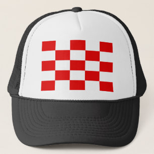 Naval Jack Of The Independent State Of Croatia, Cr Trucker Hat