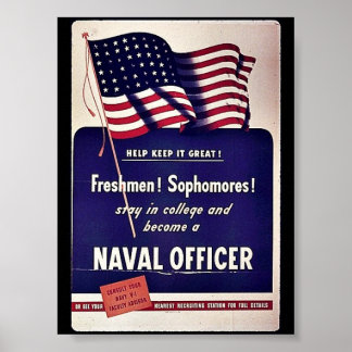 Naval Officer Poster